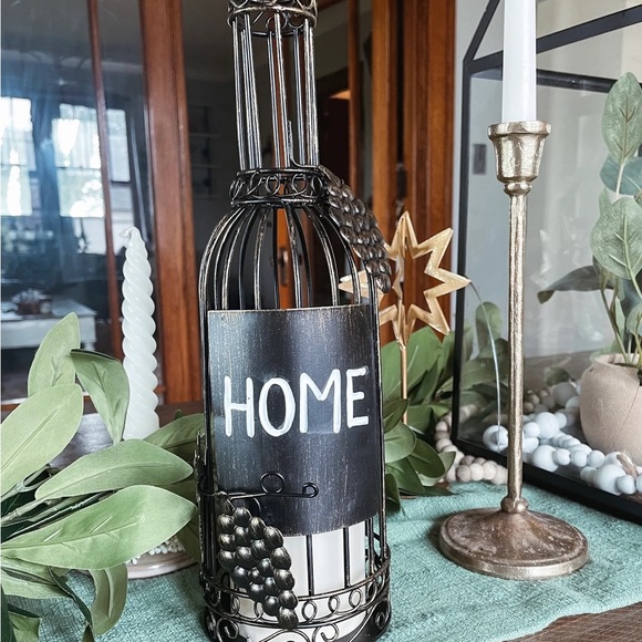 Wine Bottle Flameless Candle Holder by Sophie's Joy - Picture 2 of 5